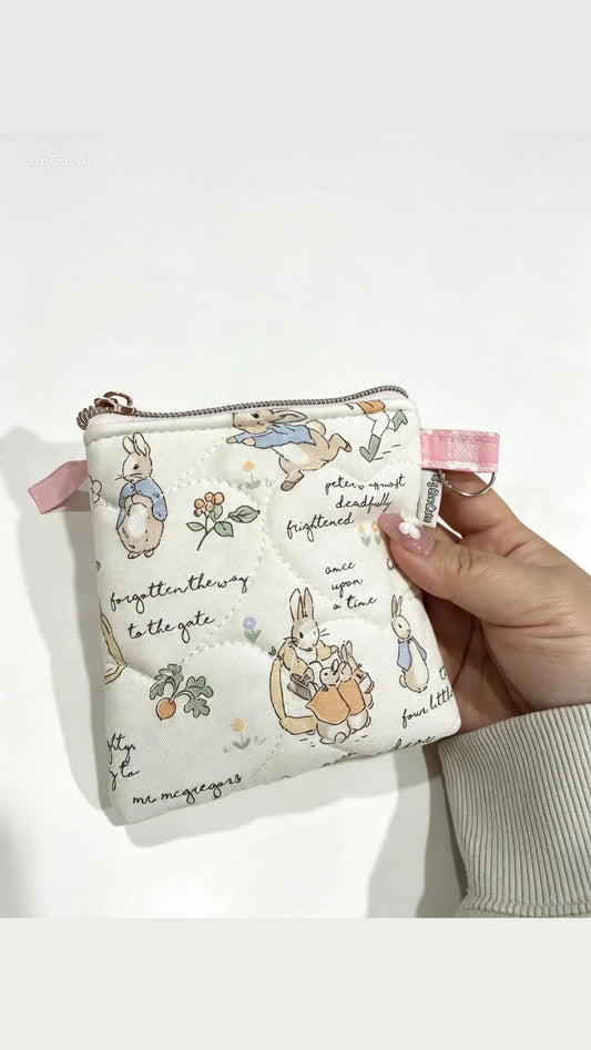 Storybook Bunny Flat Period & Essentials Pouch