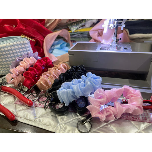 Satin Scrunchie Keyring – Everyday Accessory