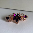 Load image into Gallery viewer, Crystal Flower Hair Clip