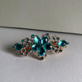 Load image into Gallery viewer, Crystal Flower Hair Clip