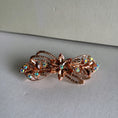 Load image into Gallery viewer, Crystal Flower Hair Clip