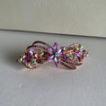 Load image into Gallery viewer, Crystal Flower Hair Clip
