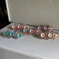 Load image into Gallery viewer, Crystal Flower Hair Clip