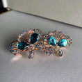 Load image into Gallery viewer, Crystal Flower Hair Clip