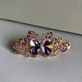 Load image into Gallery viewer, Crystal Flower Hair Clip