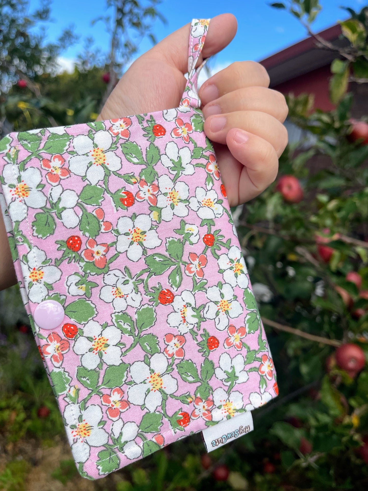 Strawberry Blossom Passport Holder