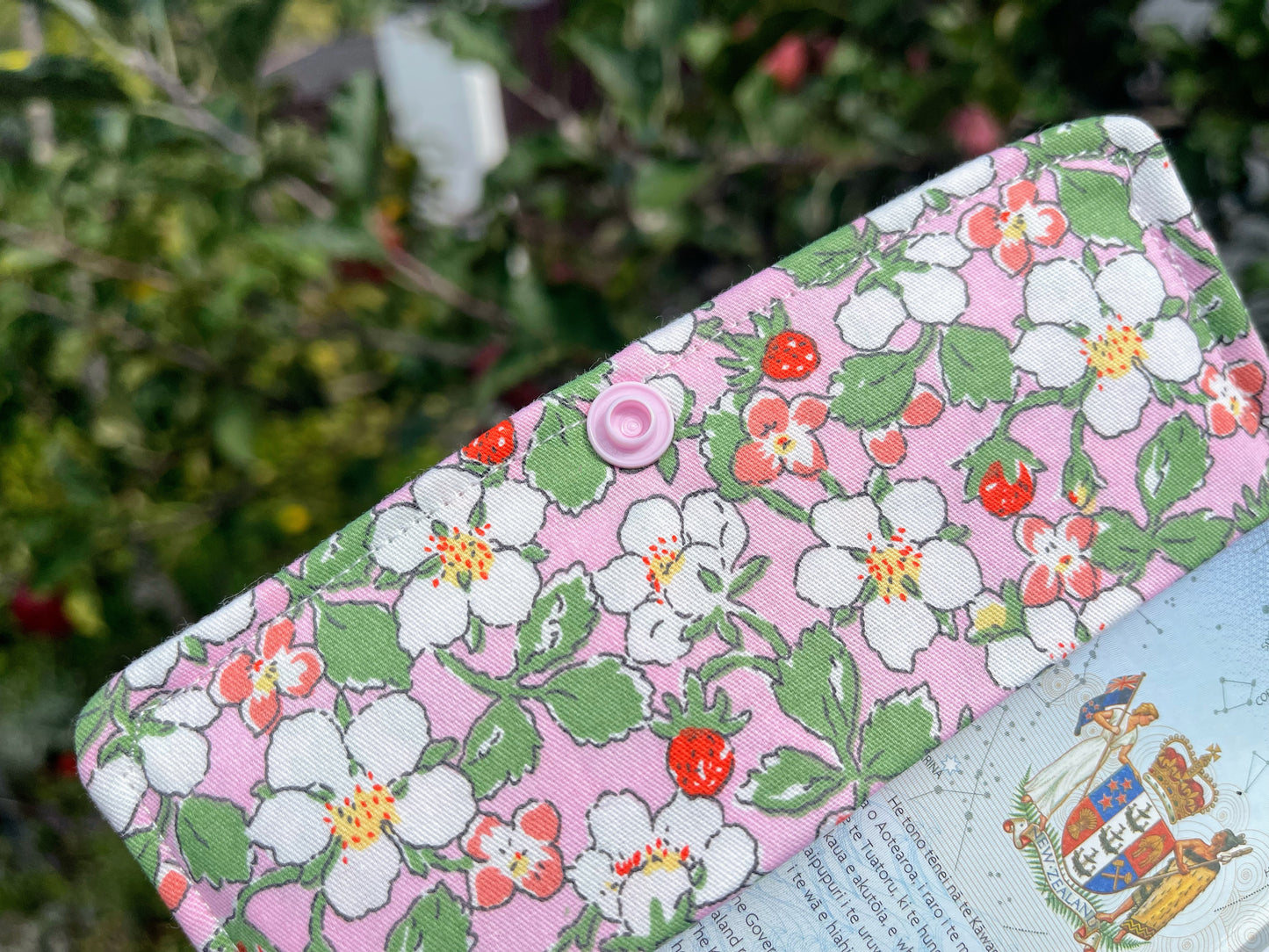 Strawberry Blossom Passport Holder