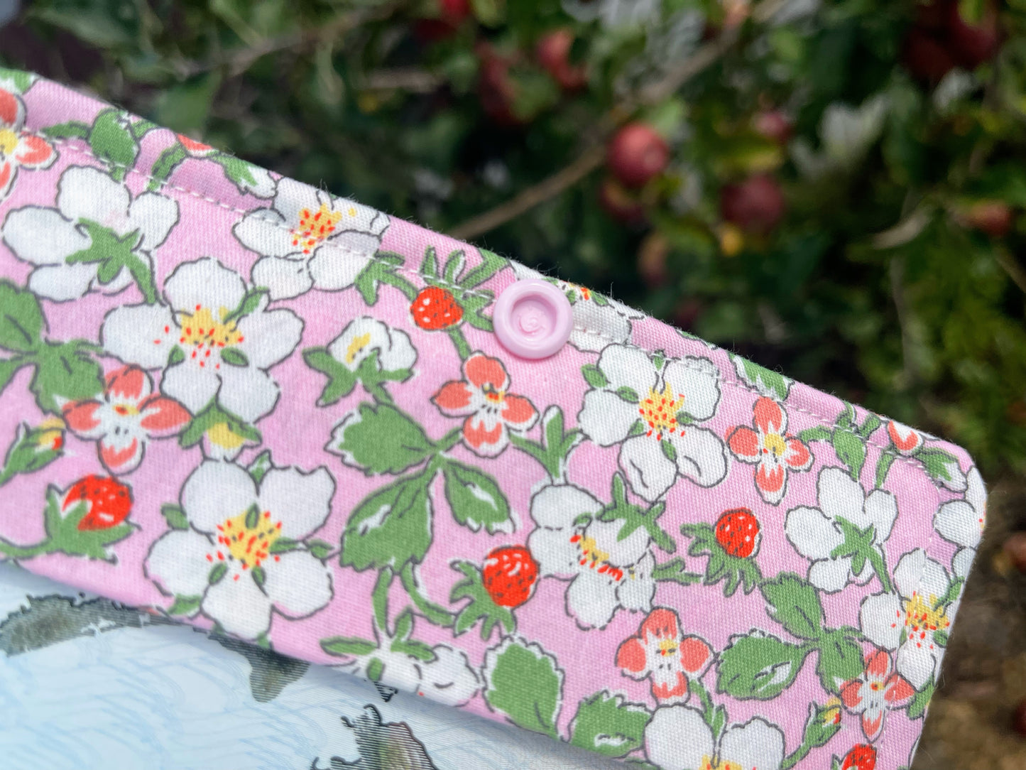 Strawberry Blossom Passport Holder