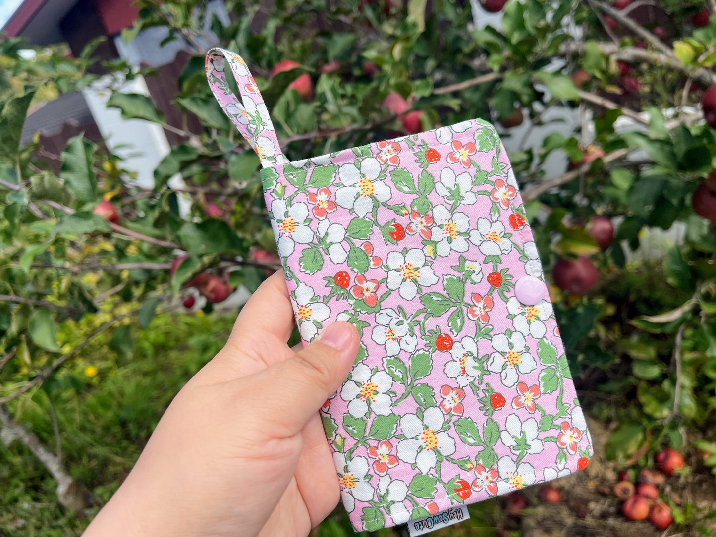 Strawberry Blossom Passport Holder
