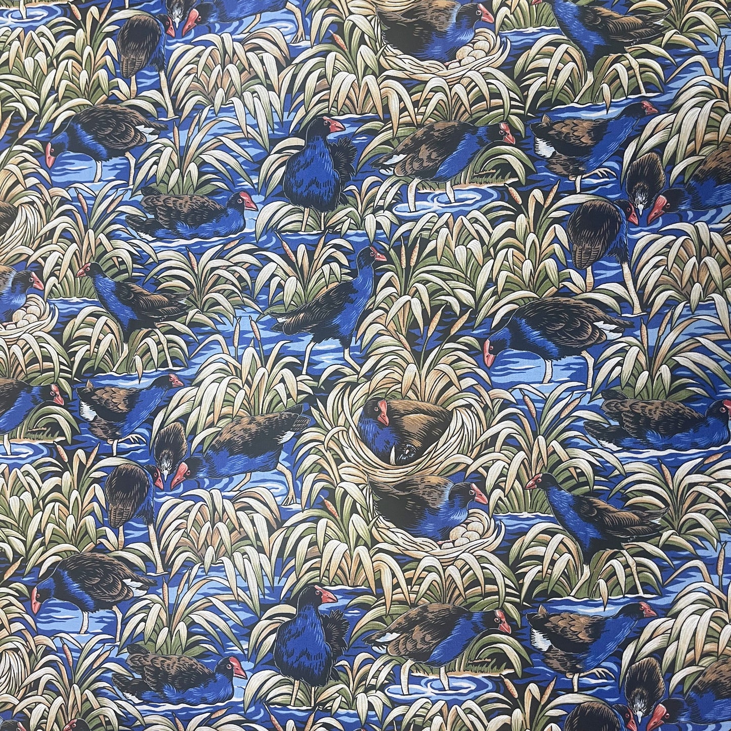 HeySewCute Pukeko Parade Keyring Wallet (handmade in NZ)