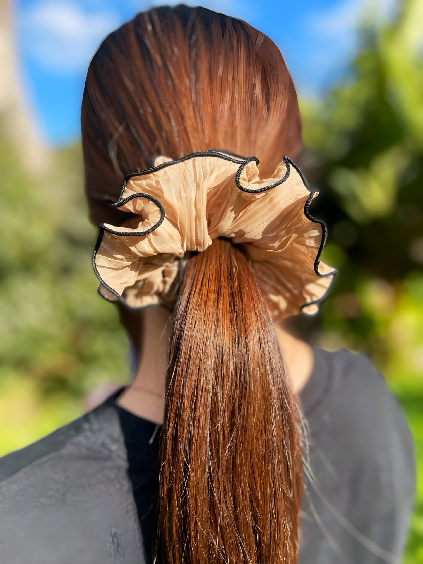 Wave Trim Scrunchie – Lightweight Ruffle Hair Tie | HeySewCute