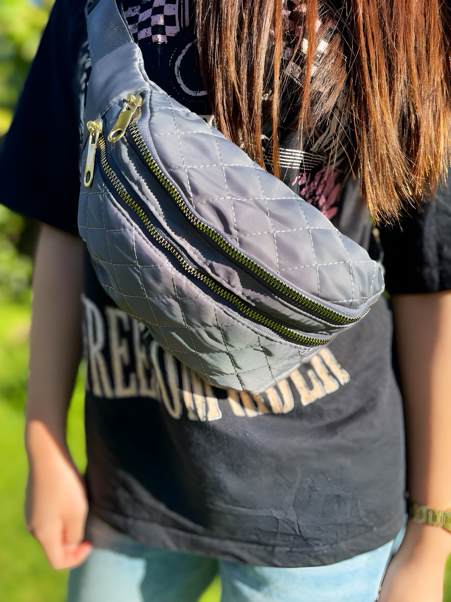 Quilted Crossbody Belt Bag – Lightweight Everyday Style