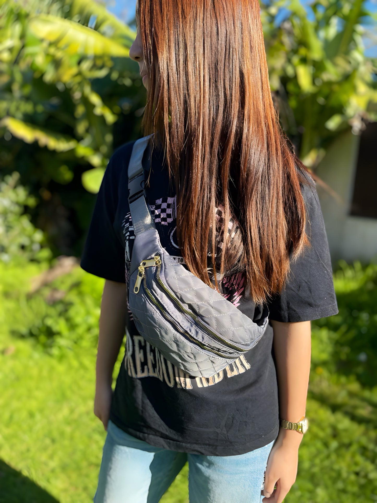 Quilted Crossbody Belt Bag – Lightweight Everyday Style