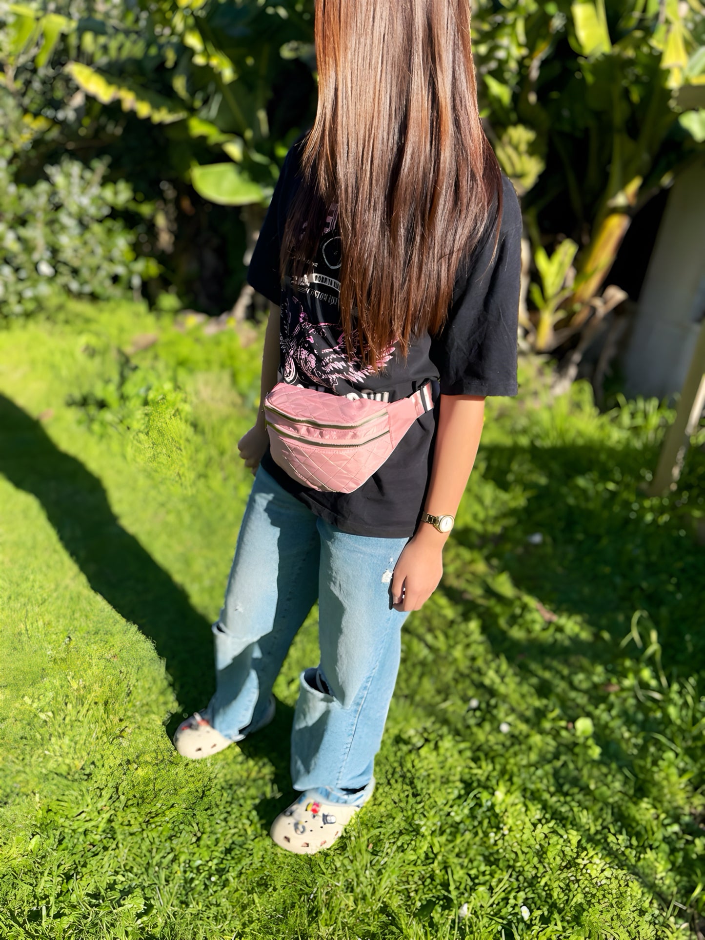 Quilted Crossbody Belt Bag – Lightweight Everyday Style