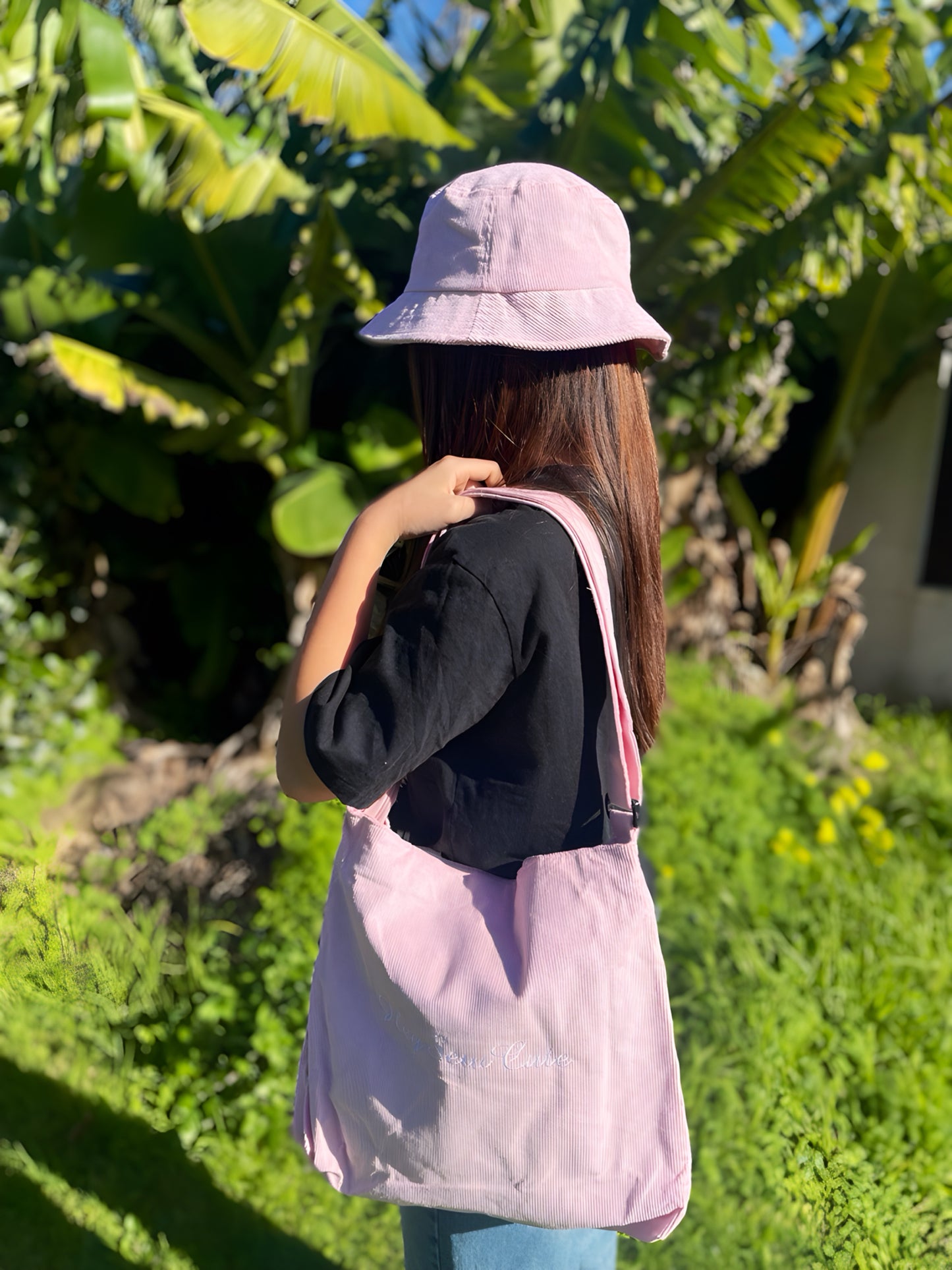 HeySewCute corduroy casual bag / shoulder or crossbody bag