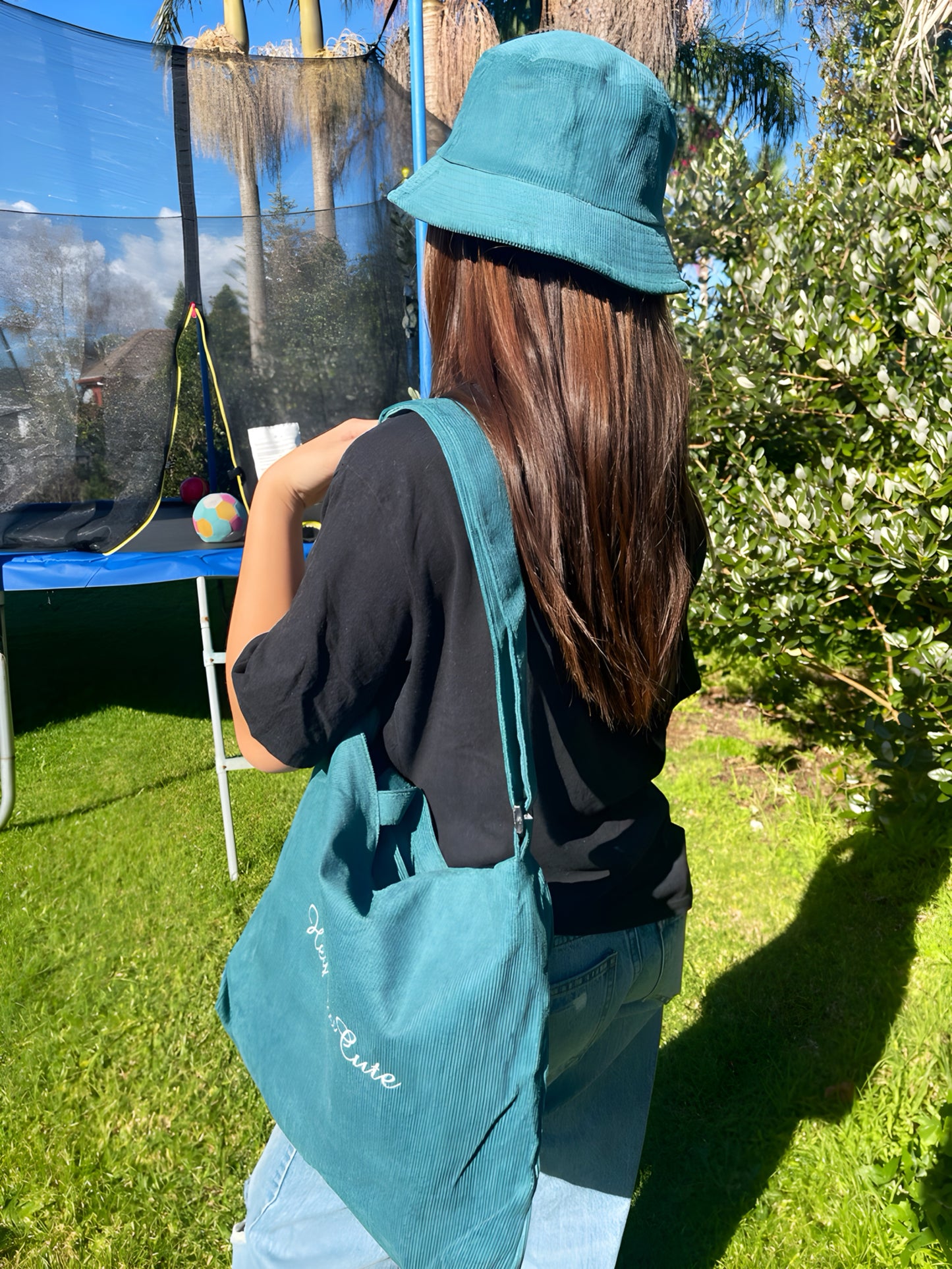 HeySewCute corduroy casual bag / shoulder or crossbody bag