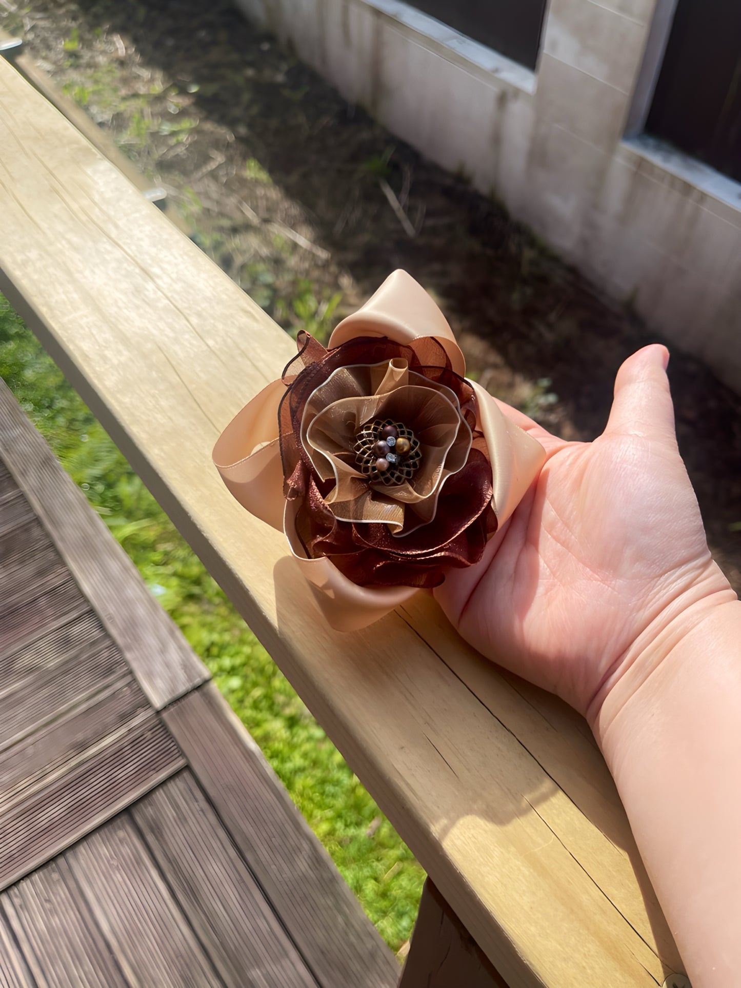 Only One Ribbon Accessory – Handmade in NZ Unique Brooch & Hair Clip Series by HeySewCute