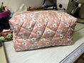 Load image into Gallery viewer, Quilted Makeup Bag – Sweetheart Edition XL size