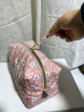Load image into Gallery viewer, Quilted Makeup Bag – Sweetheart Edition XL size