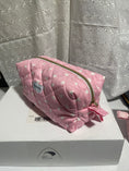 Load image into Gallery viewer, Quilted Makeup Bag – Sweetheart Edition XL size