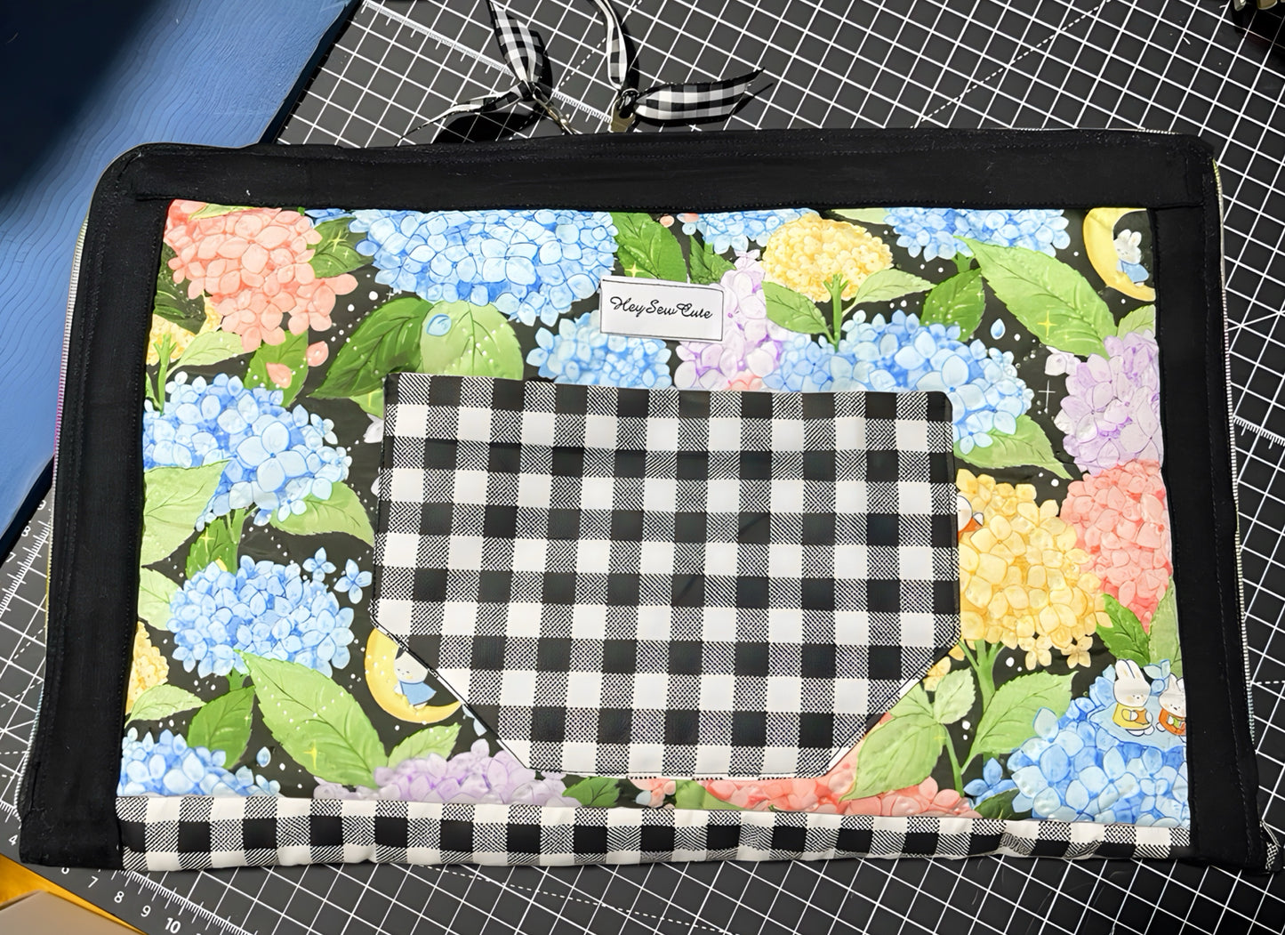 Handmade Quilted Chromebook & Laptop Sleeve – Hydrangea Limited Edition