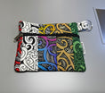 Load image into Gallery viewer, Patchwork Zipper Pouch with Keyring