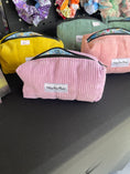 Load image into Gallery viewer, Medium Quilted Pouch – Soft & Puffy Corduroy