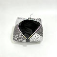 Load image into Gallery viewer, HeySewCute monochrome patchwork quilted pouch studio view 6