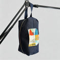 Load image into Gallery viewer, HeySewCute Men’s Travel Toiletry Bag – Dark Denim Edition