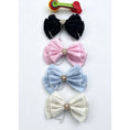 Load image into Gallery viewer, Pearl Charm Bow Hair Clip