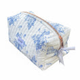 Load image into Gallery viewer, Carry-All Bag – Blue Gingham Garden