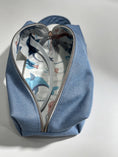 Load image into Gallery viewer, Grab & Go Denim Nappy & Wipes Bag – Handmade in NZ