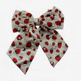 Load image into Gallery viewer, Strawberry Pearl Bow Hair Clip