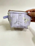 Load image into Gallery viewer, Quilted Mini Pouch – Lavender Teddy