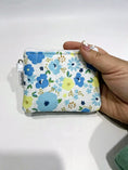 Load image into Gallery viewer, Mini Quilted Zip Card Wallet with Keyring – Floral Collection