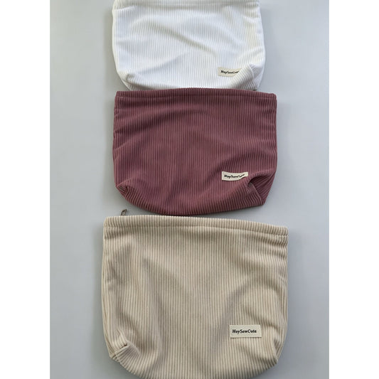 Large Soft Corduroy Pouch