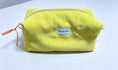 Load image into Gallery viewer, HeySewCute Corduroy Makeup Bag – Yellow with Tulip Floral Lining