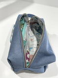 Load image into Gallery viewer, Grab & Go Denim Nappy & Wipes Bag – Handmade in NZ