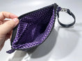 Load image into Gallery viewer, Handmade Quilted Wristlet Pouch – 20 Colour Options