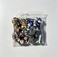 Load image into Gallery viewer, HeySewCute handmade mini scrunchie 4 pack dark floral mix