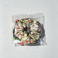 Load image into Gallery viewer, Handmade Kiwiana Scrunchie Duo – Native Garden back view