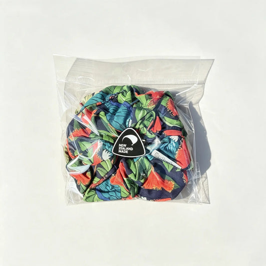 Handmade Kiwiana Scrunchie Duo – Native Garden front view