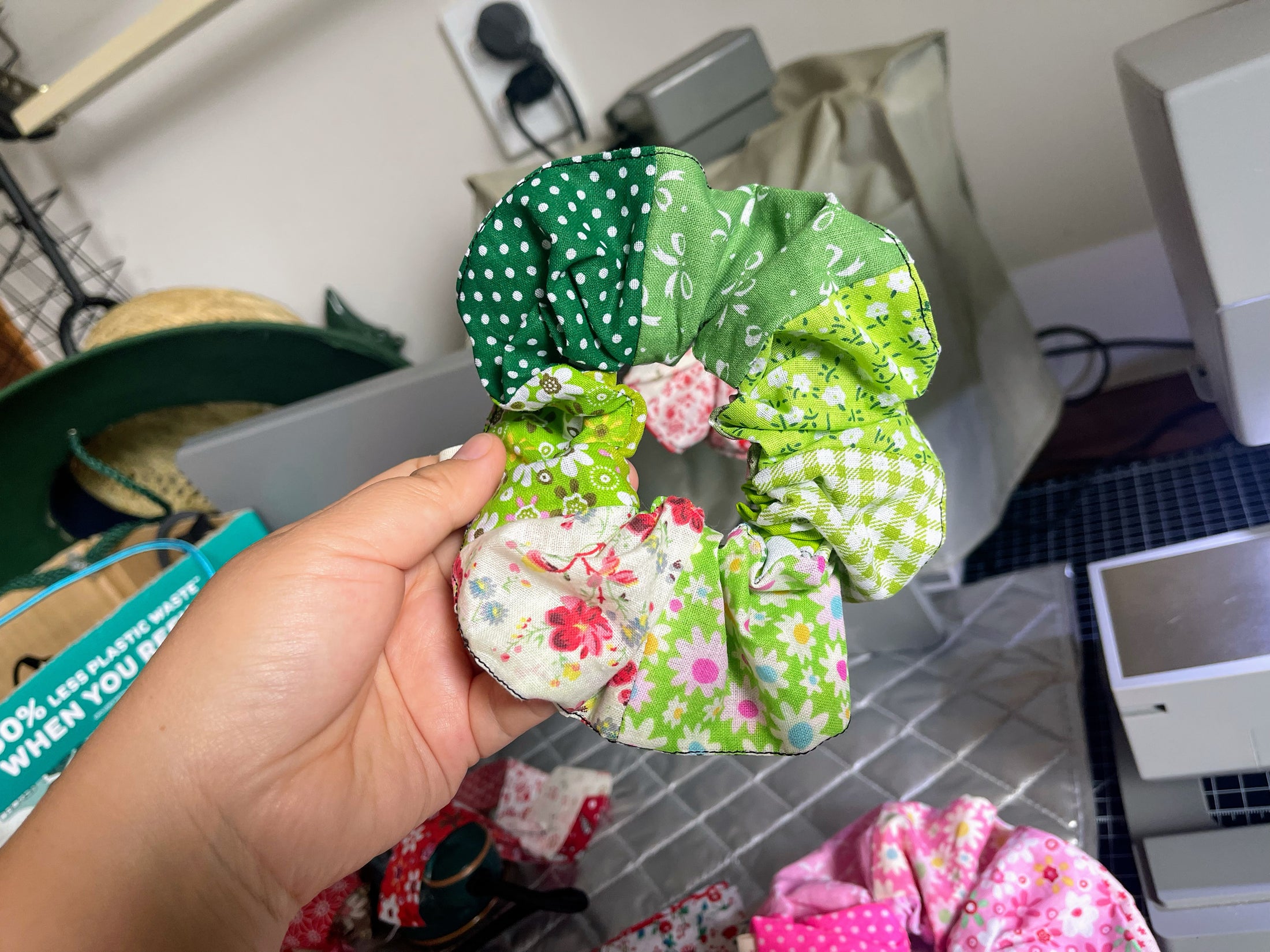 🌼 Patchwork Scrunchie