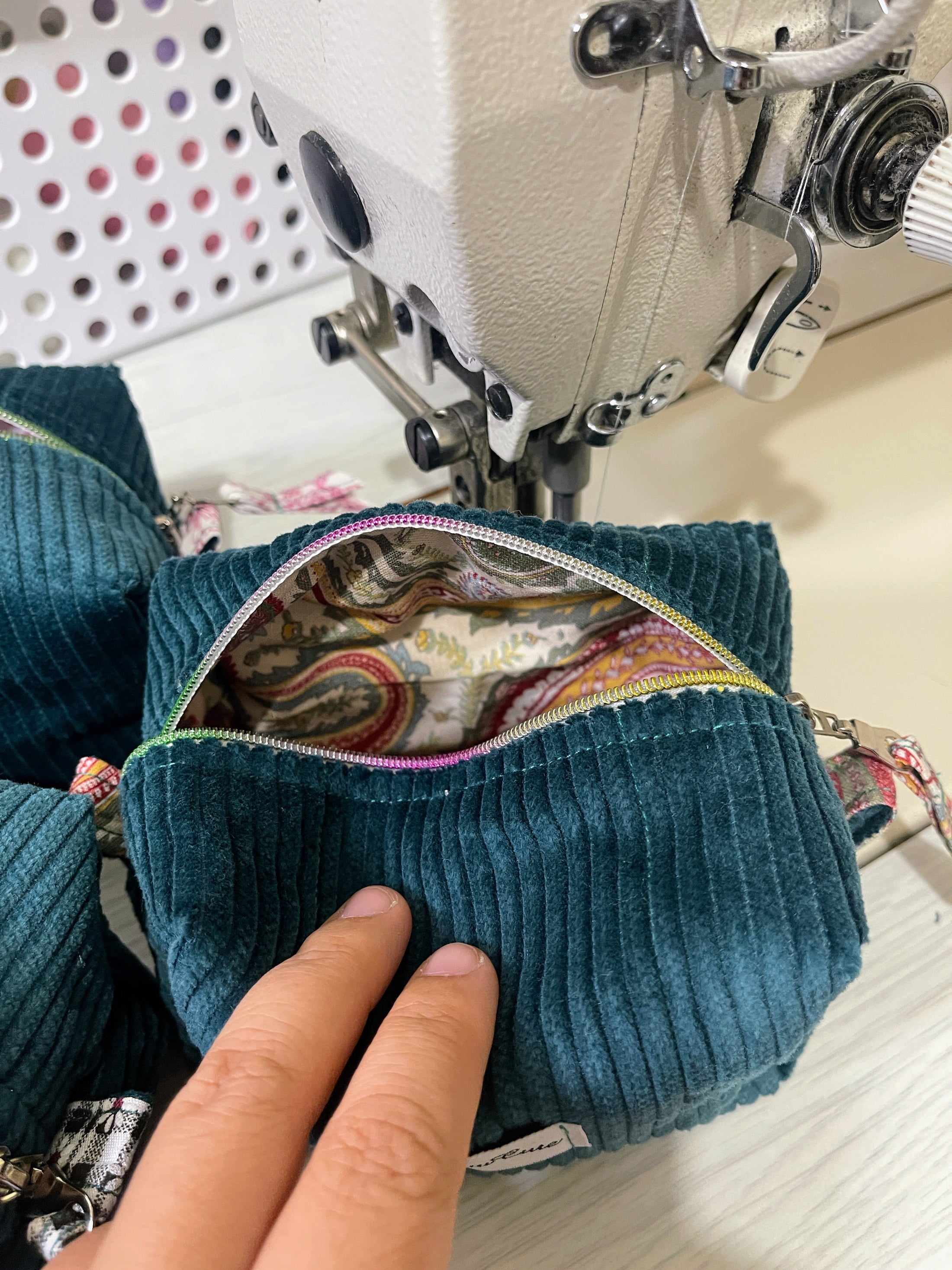 Handmade Medium Corduroy Makeup Pouch