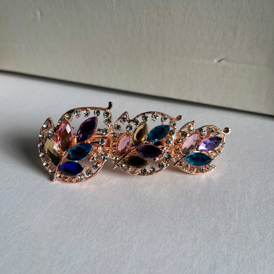 Crystal Flower Hair Clip