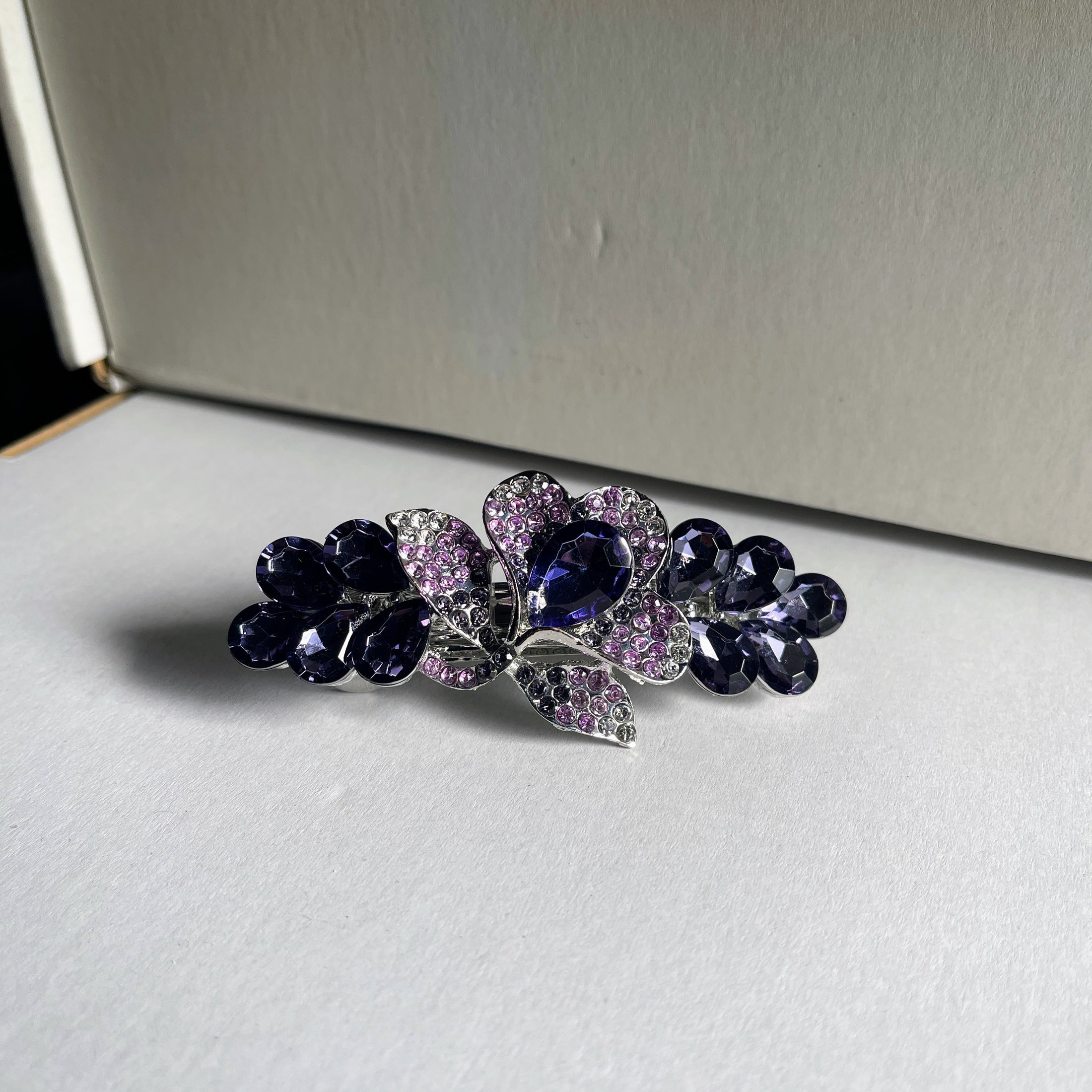 Crystal Flower Hair Clip