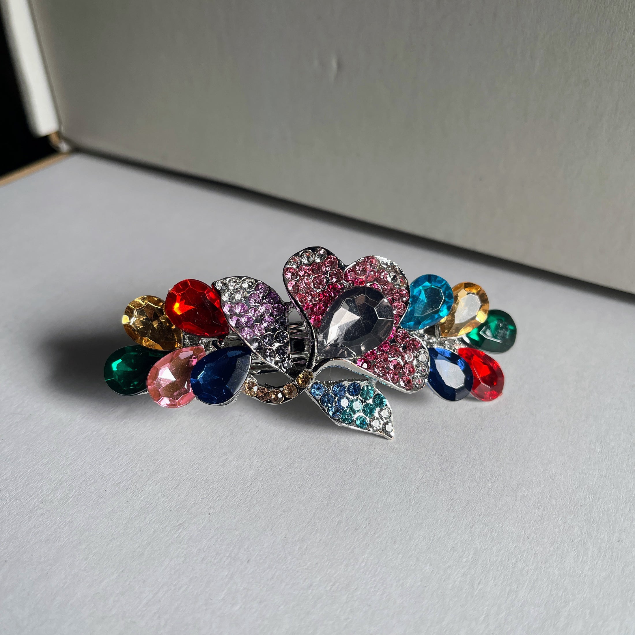 Crystal Flower Hair Clip