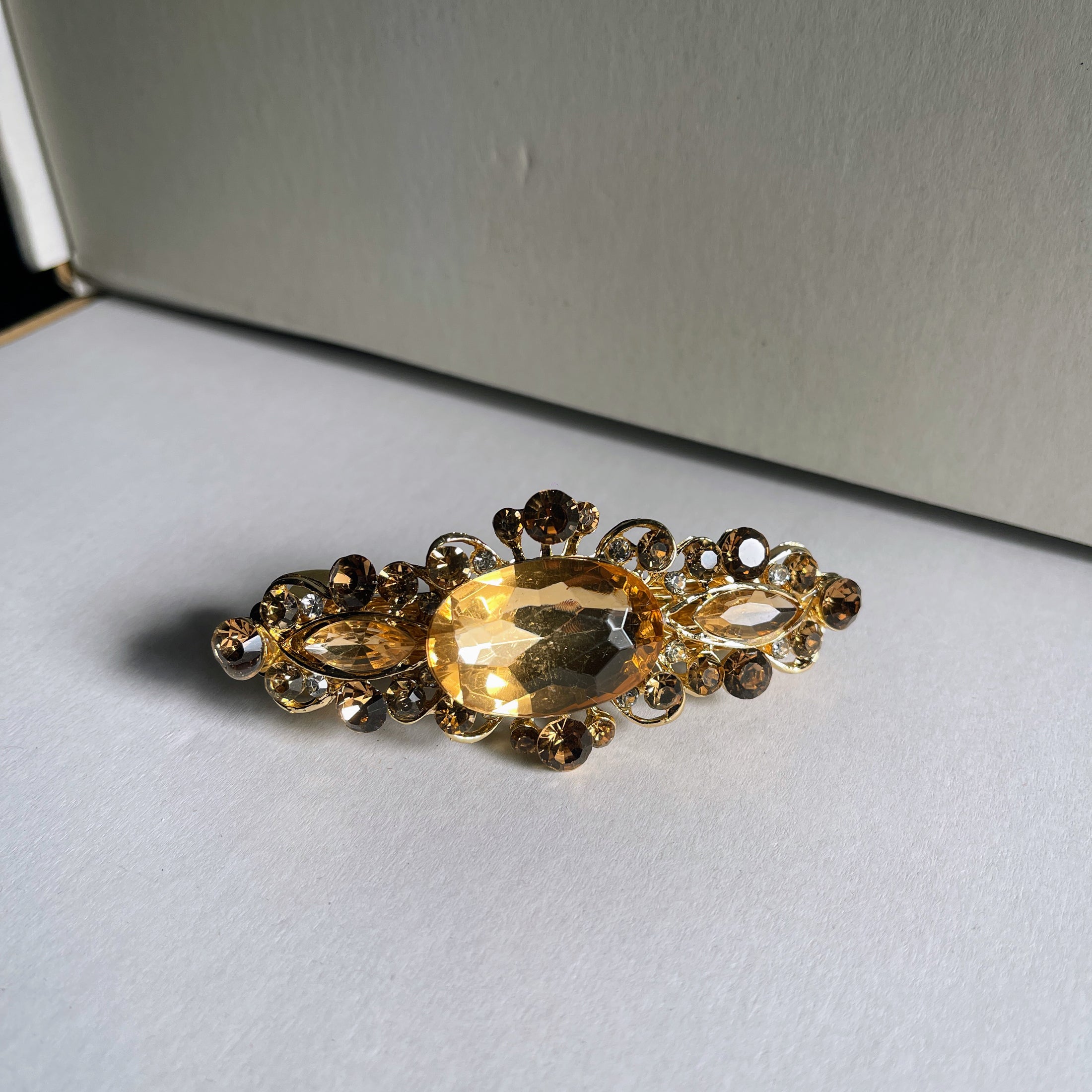 Crystal Flower Hair Clip