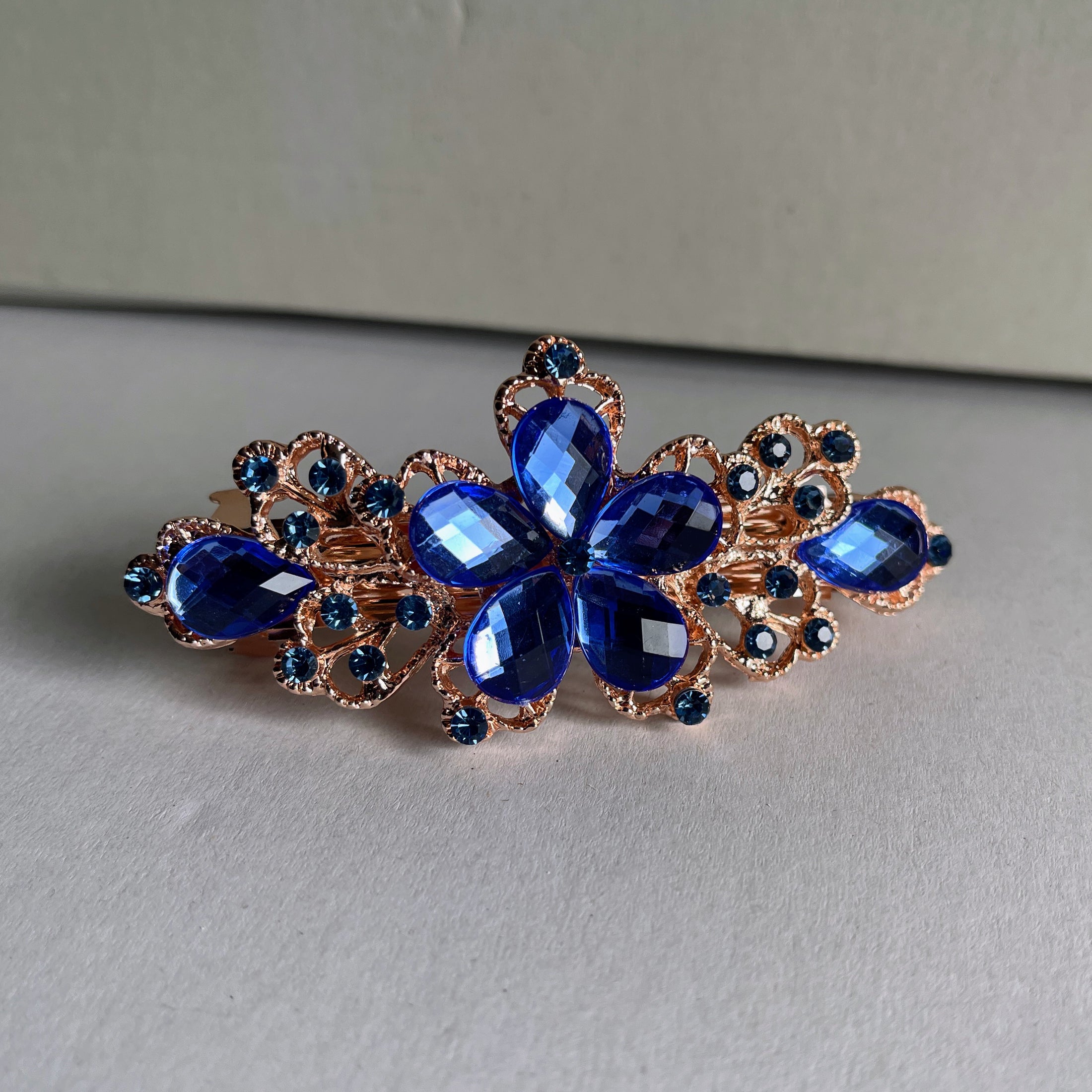 Crystal Flower Hair Clip