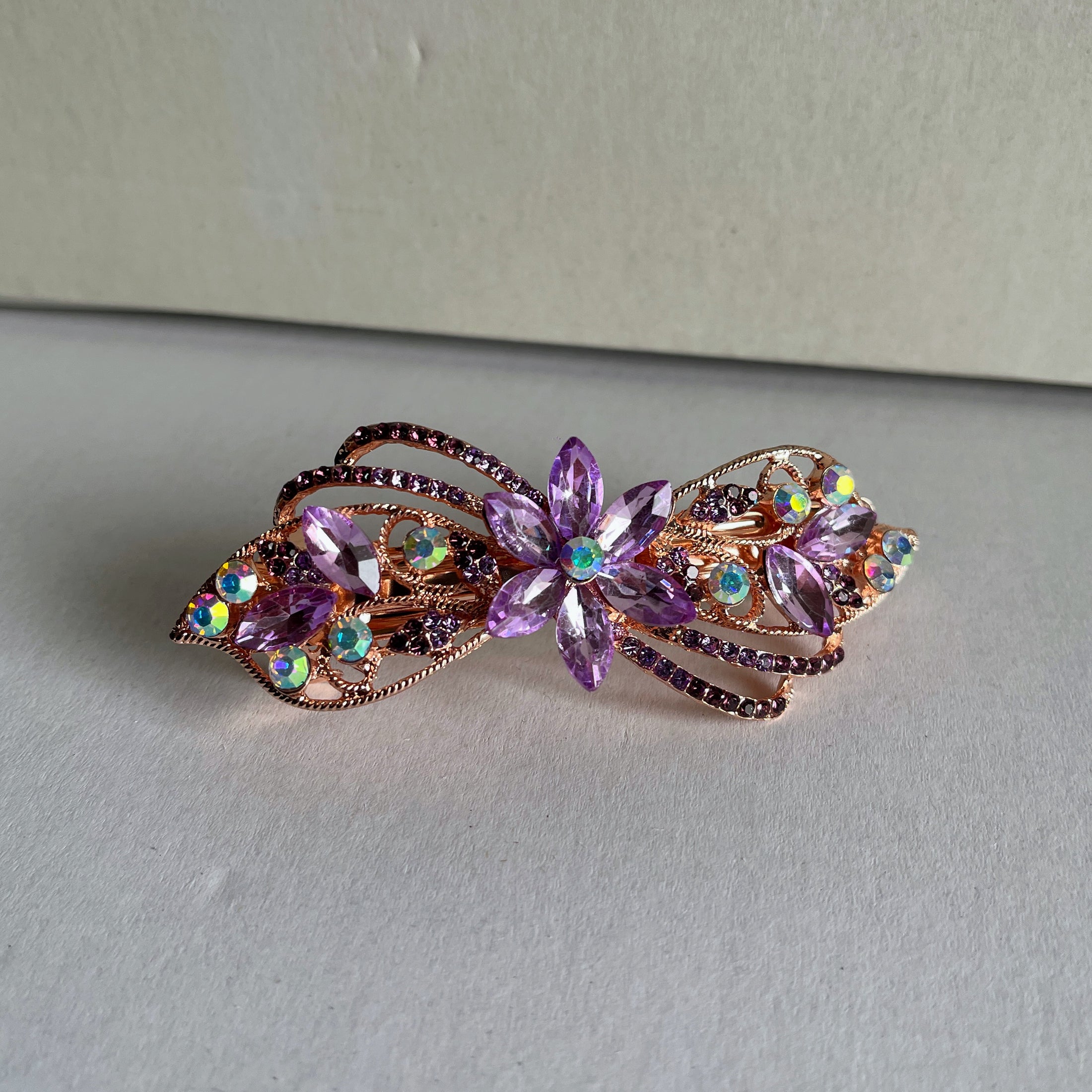 Crystal Flower Hair Clip